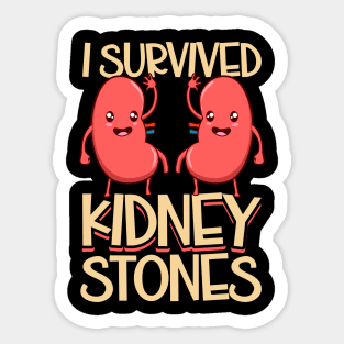 I have survived kidney stones Sticker